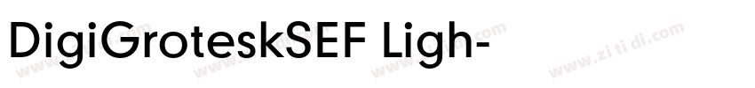 DigiGroteskSEF Ligh字体转换